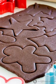 a close up of a chocolate cookie on a table