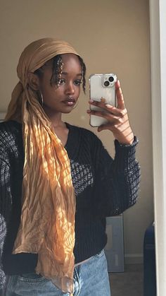 Hippie Hair Scarf Head Wraps, Long Hair Wrap Styles, Head Scarf Ideas Black Women, Types Of Headscarves, Boho Head Wrap Short Hair, Hats With Natural Hair, Boho Headwrap Hairstyles, Pretty Head Scarfs, Headscarves Black Women