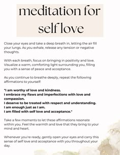 Self Healing Meditation, Meditation Self Love, Meditation For Self Love, Healing Meditation Guided, Yoga For Healing, Heart Chakra Meditation Script, Meditation Guided Script, Self Love Meditation Script, Meditation Prompts