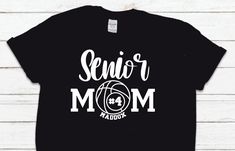 Basketball Mom Senior Night T-Shirt, Basketball T-Shirts, Basketball Team Support T-Shirts, Senior Night T-Shirts, Basketball Gifts by WhixieForYou Placing an order is simple! Please review all images in this listing and read the Shop Announcement If you would like to add a name and/or number to the back of the shirt, please add this item to your cart. Add your details to your order notes. If you have any questions let me know. https://www.etsy.com/WHIXIEFORYOU/listing/1355196708/back-of-shirt-d Senior Basketball Mom Shirts, Basketball Banquet, Volleyball Mom Shirts, Basketball Tees, Trending Items, Basketball Funny