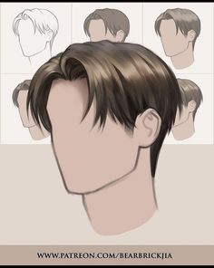 Anime Hairstyles Drawing, Hairstyles Drawing Reference, Drawing Male Hair, Hairstyles Drawing, Anime Hairstyles, Drawing Hair Tutorial, Asian Haircut, Mens Hairstyles Thick Hair, Hair Sketch