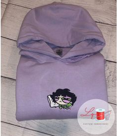 Buttercup Embroidered Sweater Powerpuff Girls T-shirt Sleepy - Etsy Cute Hoodie With Embroidered Graphics For Streetwear, Cute Embroidered Hoodie For Streetwear, Cute Hooded Hoodie With Embroidered Logo, Cute Purple Cotton Hoodie, Hooded Hoodie With Machine Embroidery For Streetwear, Long Sleeve Hoodie With Machine Embroidery For Streetwear, Winter Cotton Hoodie With Embroidered Patch, Long Sleeve Hoodie With Embroidery For Streetwear, Casual Hoodie With Machine Embroidery For Streetwear