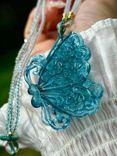 Beautiful Natural Aquamarine Carved Butterfly Pendant w Certificate  Dimension:  49x39x8(mm)    1.93x1.54x0.31(inches)    Weight 0.05 lbs/20.6g Carved Butterfly, Natural Aquamarine, Butterfly Pendant, Pendant Necklaces, Aquamarine, Beauty Book, Favorite Jewelry, Jewelry Necklace Pendant, Accessory Gift