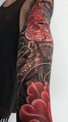 a person with a tattoo on their arm