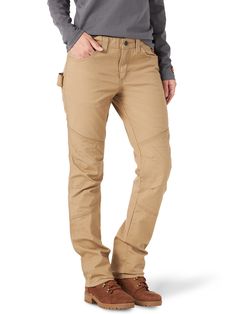 PRICES MAY VARY. STRAIGHT FIT. When it comes to finding the best work pants, your search ends here. Built with a straight fit through the seat and thigh and featuring a comfort waistband, these pants help you get the job done in comfort. FLAME RESISTANT. Designed to meet rigorous FR requirements, this flame resistant workpant is designed to self-extinguish to help prevent or reduce the severity of burn injuries. DURABLE & COMFORTABLE PROTECTION. Made with FR cotton stretch fabric, this fire resi Fire Resistant Clothing, Womens Utility Pants, Flame Resistant Clothing, Best Work Pants, Wrangler Women, Wrangler Pants, Work Pants Women, Safety Clothing, Utility Pants