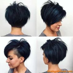 Latest Short Haircuts, Mullet Hairstyle Women, Curly Hair Women, Hairstyle Women, Penteado Cabelo Curto, Short Pixie Haircuts, Hair Replacement, Short Haircut, Mullet Hairstyle