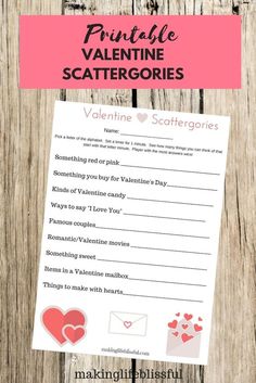 valentine's day printable scatterer game with hearts on it