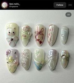 Cat Acrylic Nails, Cat Nail Designs, Simple Summer Nails, Trendy Summer Nails, Summer Nails Ideas