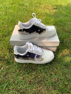 Custom Sun and Moon Air Force 1 Sneakers