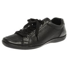 Check out this item from 1stdibs! Prada Sports Black Perforated Leather Lace Up Low Top Sneakers Size 38: https://www.1stdibs.com/id-v_12156682 Prada Sneakers, Brand Label, Vintage Boots, Perforated Leather, Low Top Sneakers, Prada Shoes, Suede Sneakers, Leather Lace, Black Patent Leather