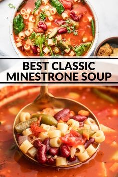 the best classic minestone soup recipe is made in one pot and ready in less than 30 minutes