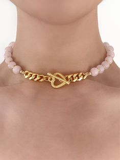 Considered as the stone of universal love, rose quartz restores trust and harmony in relationships, encouraging unconditional love. From hand strung AAA-grade rose quartz to a stunning 18K gold chain and heart toggle, the 'ADORE YOU' is the perfect piece to wear for positive energy all day, everyday. Made with AAA-grade rose quartz, 18K gold plated over brass chain and toggle clasp. Waterproof and rust-free. Available in lengths 14", 15", 16", 18", 20". Model is wearing 14". Handmade in Los Ange Universal Love, 18k Gold Chain, All Day Everyday, Creating Jewelry, Adore You, Love Rose, Rose Quartz Crystal, Cord Necklace, Unconditional Love