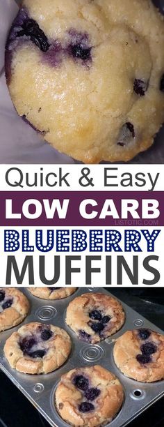 blueberry muffins are being cooked in the oven and then baked into muffin tins