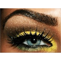 Party Make-up, Makeup Tumblr, Yellow Eyeshadow, Gold Eye Makeup, Punk Makeup, Everyday Makeup Tutorials