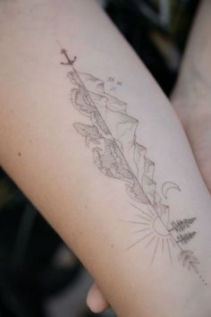 a person with a tattoo on their arm