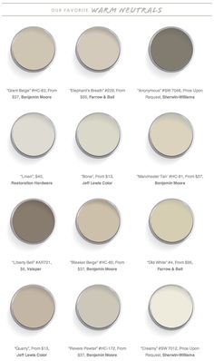 the different shades of paint that you can use to decorate your walls and floors with