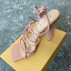 Simmi London Is A Popular Uk Shoe Brand. Never Worn! Unfortunately, I Purchased The Wrong Size. This Current Size Is Also Sold Out On The Website. Size Us 7 (Uk 5, Eu 38). Lace Up Heels, Shoe Brands, Shoes Women Heels, New Color, Shoes Heels, Size 7, Lace Up, London, Women Shoes