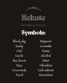 an image of symbols and names in the style of typograms on a black background