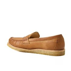 Soft slip-on loafers made with an immediate broken-in feel Brown Slip-on Loafers With Vibram Sole, Casual Moc Toe Loafers With Vibram Sole, Classic Slip-on Moccasins With Vibram Sole, Casual Slip-on Tassel Loafers With Leather Footbed, Vintage Loafers With Stitched Sole And Moc Toe, Casual Tassel Loafers With Stitched Sole, Penny Loafer, Penny Loafers, Penny