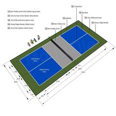 an image of a tennis court with measurements