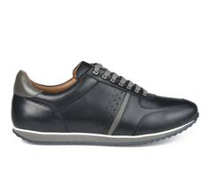 A versatile, low-top, authentic leather sneaker with color contrast details by the experts at Thomas & Vine. The Fenway is an easy to wear sneaker, finished with a memory foam insole for all-day wear. Genuine leather upper,Lace-up closure for a custom and secure fit,Approx. 1/2 inch heel,Classic round toe,Soft memory foam insole for added comfort,Lightweight EVA outsole,Thomas & Vine® branding details | Men's Thomas & Vine Fenway Oxfords Shoes in Navy Size 8 Medium Thomas Vines, Oxford Sneakers, Oxfords Shoes, Shoe Carnival, 2 Inch Heels, Mens Oxfords, Color Contrast, Leather Sneakers, Low Top