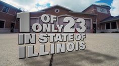 a sign that reads 1 of only 23 in state of illinois