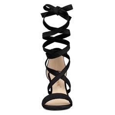 The classic design makes you a trendsetter in the crowd, and the considerable platform wedge design makes you more comfortable no matter how long you walk. The lace-up bandage design makes you the slimmest and hottest one in the crowd! An essential summer lace-up heel sandal featuring simple crisscross decorated straps, a mid-block heel, and work-to-weekend-to-wherever versatility. Every outfit will be perfectly planned with these adorable shoes! Heels Sandals Black, Bandage Design, Lace Up Block Heel, Mid Heel Sandals, Back To College, Womens Chunky Heels, Summer Lace, Chunky High Heels, Chunky Heels Sandals