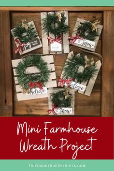 mini farmhouse wreath project for christmas