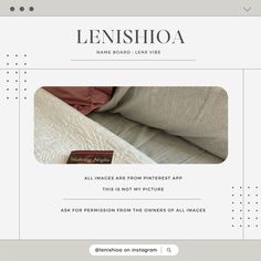 an image of a website page for a mattress company, with the words'lenshioa'on it