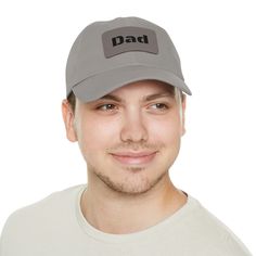 These personalized Dad hats come with an unstructured, six-panel, low-profile and a pre-curved visor for that signature look. Each hat features 100% bio-washed chino twill, a self-fabric, tri-glide buckle closure with antique brass - a detail that any dad would appreciate.  .: Materials: 100% bio-washed chino twill (hat), 100% faux leather (patch) .: Unstructured, six-panel, low-profile .: Pre-curved bill .: Blank sourced from Bangladesh .: Sewn-in label .: NB! Hand-wash only Father's Day Casual Adjustable Snapback Hat, Customizable Casual Cotton Dad Hat, Casual Snapback Hat With Flat Bill For Father's Day, Casual Flat Bill Snapback Hat For Father's Day, Casual Customizable Cotton Dad Hat, Gray Cotton Snapback Hat With Flat Bill, Gray Hats With Letter Print And Curved Brim, Gray Hat With Letter Print And Curved Brim, Gray Curved Brim Hat With Letter Print