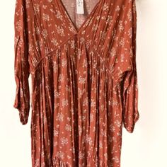 Nwt. Knee Length/Below Knee Length Lightweight Material Rust In Color Empire Waist Casual Orange Long Sleeve Boho Dress, Flowy Orange Maxi Dress For Fall, Flowy Orange Boho Dress, Flowy Orange Fall Dress, Orange Flowy Long Sleeve Boho Dress, Flowy Orange Boho Dress For Spring, Flowy Long Sleeve Orange Boho Dress, Flowy Orange Boho Dress With Long Sleeves, Boden Women