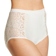 Ladies Look And Feel Sexy In This Bali One Smooth U Tummy Smoothing Brief Panty With Lace Sides Design To Smooth You With Soft, Light, Everyday Control. Color - Ivory, Size 6(M), 7(L), 8(Xl) *** New Wt*** Feminine Fitted Bottoms With High-cut Leg, Elegant Brief Bottoms For Loungewear, White Stretch Shapewear For Loungewear, White Fitted Bottoms Partially Lined, White Fitted Partially Lined Bottoms, Fitted White Bottoms Partially Lined, Fitted Partially Lined White Bottoms, Shaping Brief Bottoms With Lace Trim, High Waist Shapewear For Loungewear