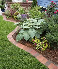 Want to spruce up your garden by laying brick edging? Install clay pavers to form a tidy garden border to separate your lawn from plantings. Brick Landscape Edging, Brick Garden Edging, Brick Walkway, Brick Garden, Walled Garden, Sprinklers