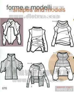 sewing pattern for women's sweaters and jackets