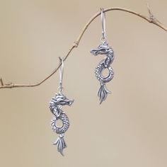 Add a dramatic flavor to your jewelry collection with these unique sterling silver dangle earrings. Demonstrating his eye for detail Balinese artisan Dewa Arimbawa crafts each earring into a dragon with carefully engraved scales. Earrings Dramatic, Petite Earrings, Dragon Earrings, Sterling Silver Rings Bands, Silver Dragon, Silver Dangle Earrings, Sterling Silver Dangle Earrings, A Dragon, Small Earrings