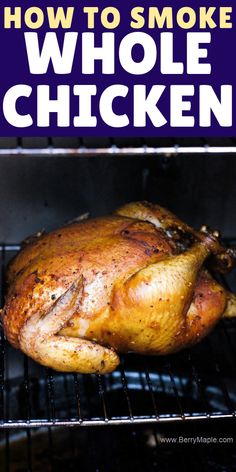 Smoker Recipes Chicken, Smoked Chicken Quarters, Smoked Chicken Recipes, Masterbuilt Smoker, Smoked Whole Chicken, Chicken Quarters, Cooking Whole Chicken, Charcoal Smoker