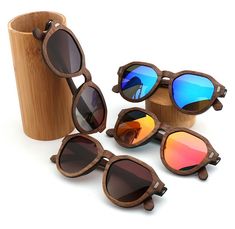 Hexagon shape Wooden Sunglasses, Customise your lens and Choose your case or box style for your Wood sunglasses Lens width: 51mm Lens height: 44mm Lenstype : UV400, polarized Wood: Bamboo Included: Sunglasses, Glasses case, Glasses cloth, Glasses bag, Polarized test cardUpgrade your wooden sunglasses with our personalized engraving service, creating a truly one-of-a-kind accessory or gift! Follow the link below to purchase the custom engraving and elevate your wooden sunglasses to a whole new le Adjustable Sunglasses With Mirrored Lenses For Gift, Adjustable Sunglasses With Mirrored Lenses As A Gift, Wooden Glasses Case, Wood Sunglasses, Wooden Sunglasses, Wooden Art, Sunglass Lenses, Hexagon Shape, Glasses Case