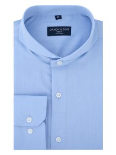 Extreme Cutaway Collar shirt in light blue premium cotton Cutaway Collar, Scandinavian Fashion, Collar Designs, A Well, Elevate Your Style, Dandy, Cool Shirts, Unique Style, Light Blue