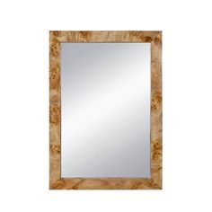 a mirror that is made out of wood