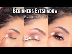 Everyday Eye Makeup For Blue Eyes, Eyeshadow For Wedding, How To Put Eyeshadow, Beginners Eyeshadow, Basic Eyeshadow, Highlight Eyeshadow, Simple Eyeshadow Looks, Eyeshadow Videos