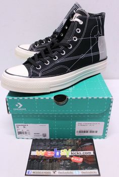 Up for sale we have a pair of Converse x End Jack Purcell Ox Blueprint Black White Grey Chuck Taylor All Star Sneakers Men's Size 10 165745C Brand New. The sneakers are 100% authentic and ready to ship. We will ship out quickly once payment clears. If you have any questions regarding this item, please as before purchasing.. Thanks! All of Our Sneakers are Consigned to Us by Sneaker Enthusiast and are 100% Authentic.  We Reserve the Right to Block and Ignore any Buyers Who Do Not Meet Suitable St All Star Sneakers, Jack Purcell, Star Sneakers, Chuck Taylor All Star, Ox, Chuck Taylor, Chuck Taylors, Converse Sneaker, All Star