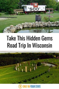 an aerial view of the hidden gems road trip in wisconsin