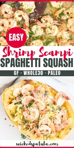 shrimp scampi spaghetti is an easy and delicious dinner