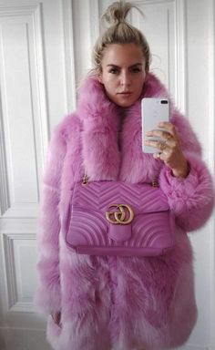 Blazers Outfits, Fur Blazer, Pink Fur Coat, White Faux Fur Coat, Pink Luxury, Womens Faux Fur Coat, Blazer Outfit, Pink Fur, Fur Coats Women