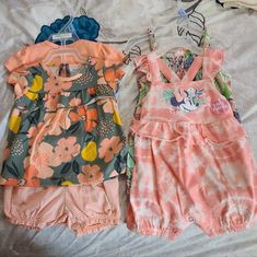 2 Outfit Sets (3-6mo) 1st Set 2 Rompers 2nd Set 1 Onesies 1 Shirt 1 Pair Of Shorts Casual Orange Playtime Sets, Playful Orange Playwear Sets, Spring Playtime Orange Sets, Cute Orange Short Sleeve Sets, Happy Pride, Carters Girl, Womens Maternity, Pride Month, Boho Bedroom