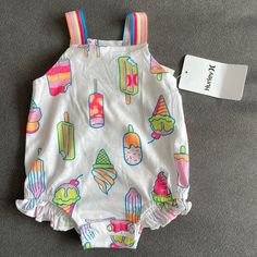 New With Tags. Retails For $16. Excellent Condition. The Cutest Ice Cream And Popsicle Print. Bright Neon Colors. Fun Summer Playwear For Babies, Sweet Tops For Playtime In Summer, Sweet Summer Tops For Playtime, Playful Summer Playwear For Babies, Playful Summer Tops For Playdate, Fun Tops For Playdate In Spring, Spring Fun Tops For Playdate, Fun Tops For Spring Playdate, Multicolor Summer Tops For Playdate