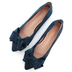 PRICES MAY VARY. ✅[SLIP-ON EASE]: So easy to step into these graceful shoes make it easy to step into then step out in style! ✅[FASHION TRENDS FOLLOW]: Classic pointed toe summer flat shoes for women, the cute bow-knot ballet flats could pattern with your dress, blouse, jeans, skirts and so on. ✅[OCCASION]: The Elegant and Portable Dress Shoes suit Party, Office, Casual, Dating, Evening, Walking, shopping, vacation and any events . ✅[COMFORTABLE AND SECURE FIT]: This chic flats feature a classic Comfortable Dress Shoes For Women, Blue Dress Shoes, Suede Dress Shoes, Red Ballet Flats, Comfortable Dress Shoes, Ballerina Style, Chic Flats, Pointy Toe Flats, Bow Flats