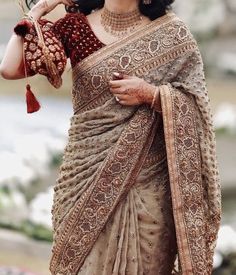 Indian Sari Dress, Indian Bride Outfits, Latest Bridal Dresses, Fashionable Saree Blouse Designs, Fancy Sarees Party Wear, Indian Fashion Saree, Saree Designs Party Wear, Indian Dresses Traditional, Traditional Indian Outfits