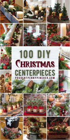 christmas centerpieces are arranged in many different ways to decorate the holiday tree and other decorations