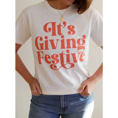 It’s Giving Festive Unisex T-Shirt - 140 Adult Graphic Tee